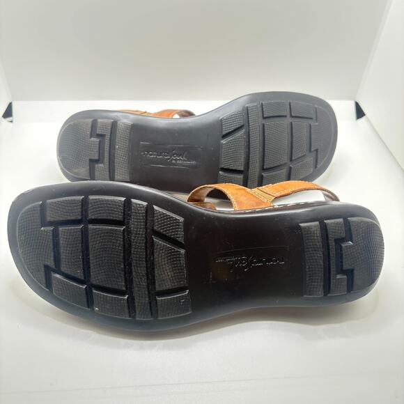 Natural Soul Naturalizer Womens Brown Leather Slip On Slingback Sandals 8.5 M - Picture 7 of 10